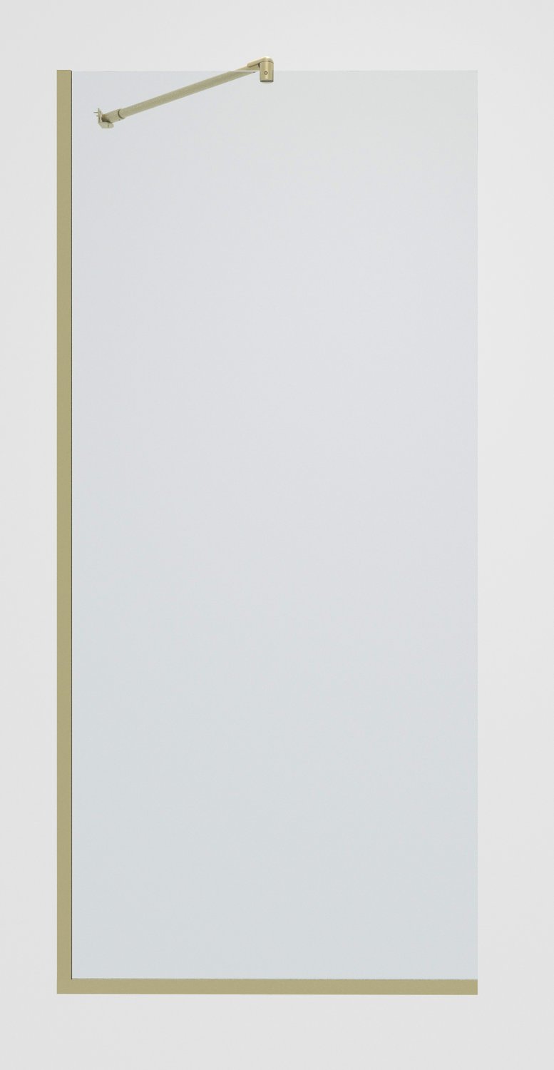 Душевая перегородка TP-1190/17C-8 в узком  профиле 1950*1190, стекло прозрачное 8 мм (T14) - фото 1