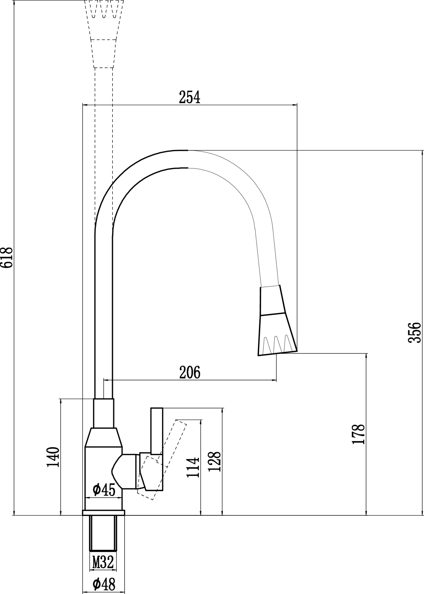 Смеситель для кухни Fmark (FS8277H-04) - фото 3