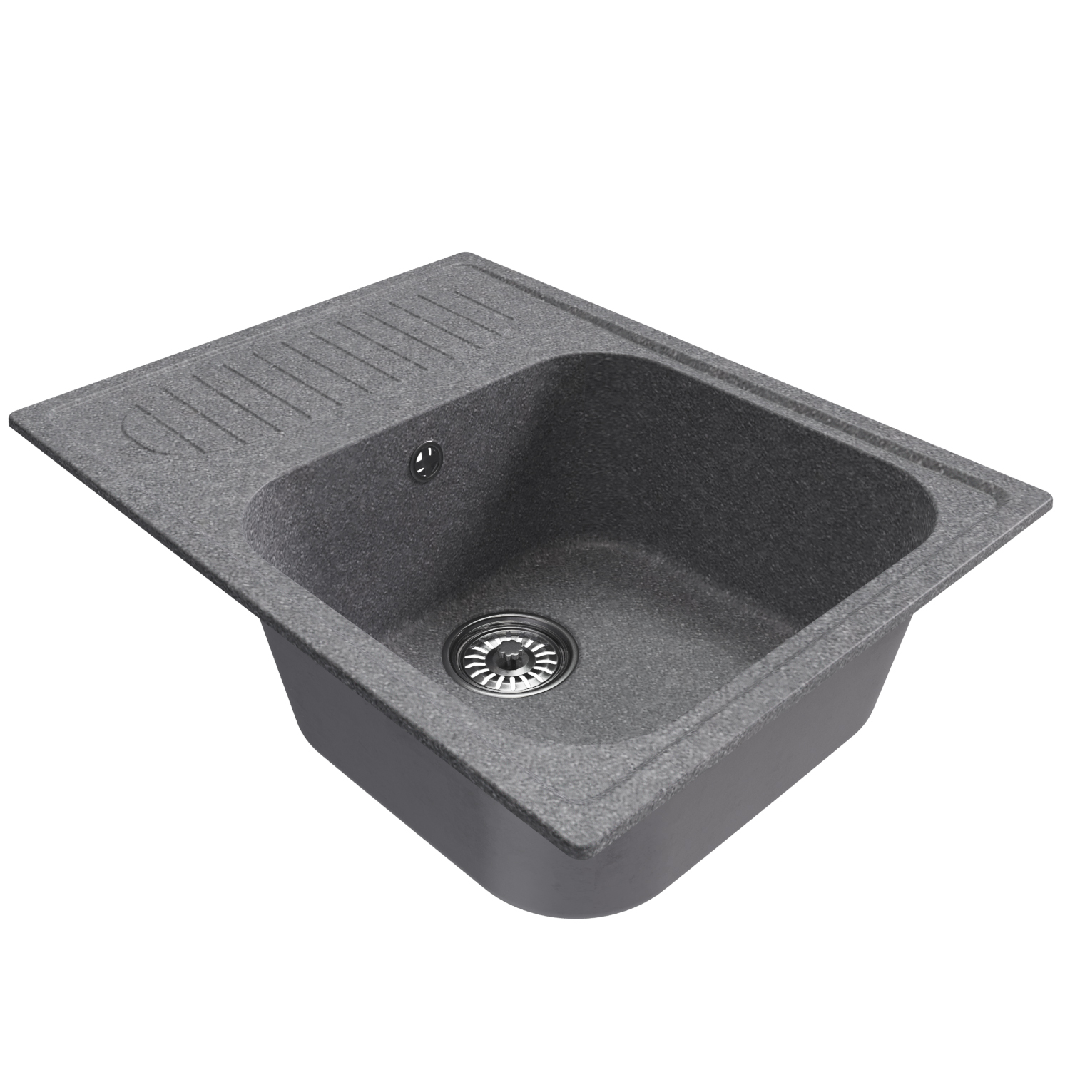 Мойка MIXLINE ML-GM18 с крылом  графит (342) 640*490*190мм NEW (551976)