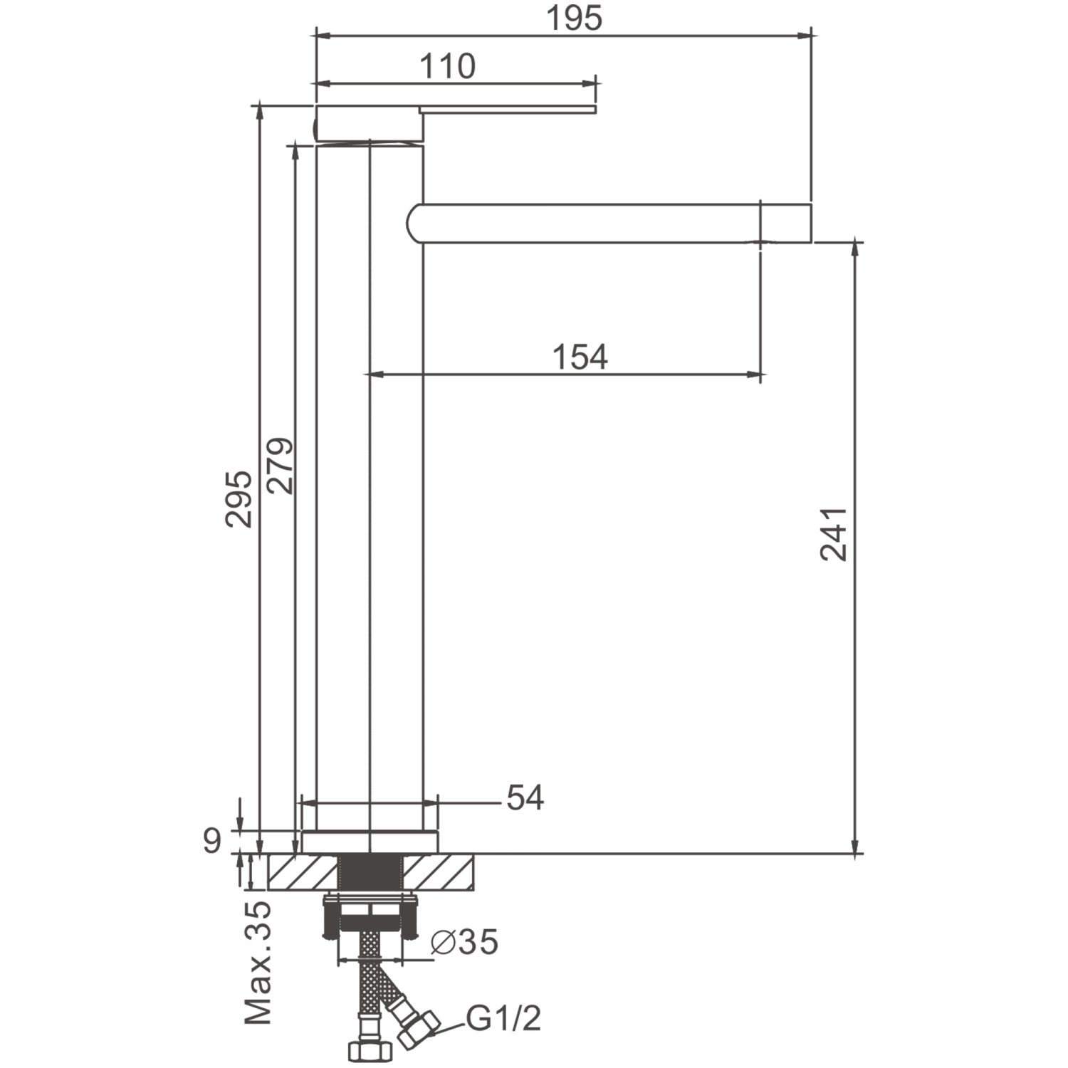Смеситель для раковины BELZ золотой (B11813-5) - фото 2