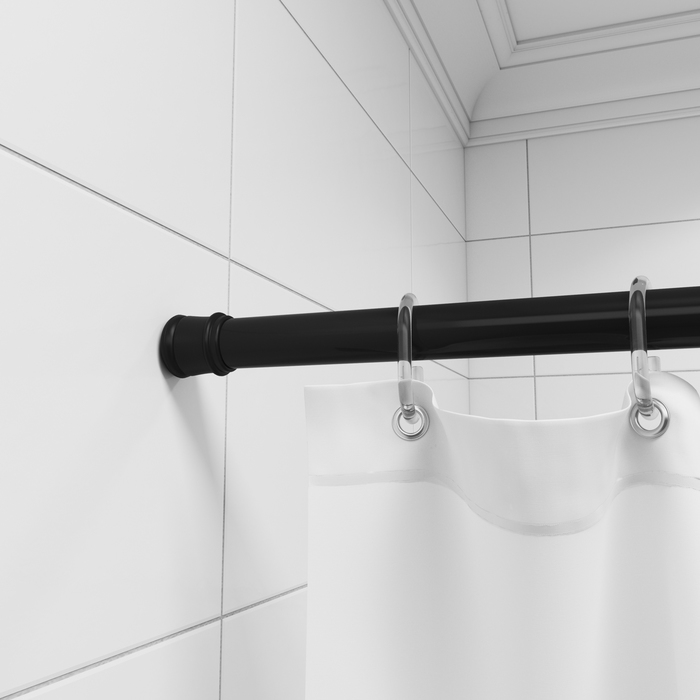 Карниз для ванной комнаты черный Milardo (014A200M14) - фото 3