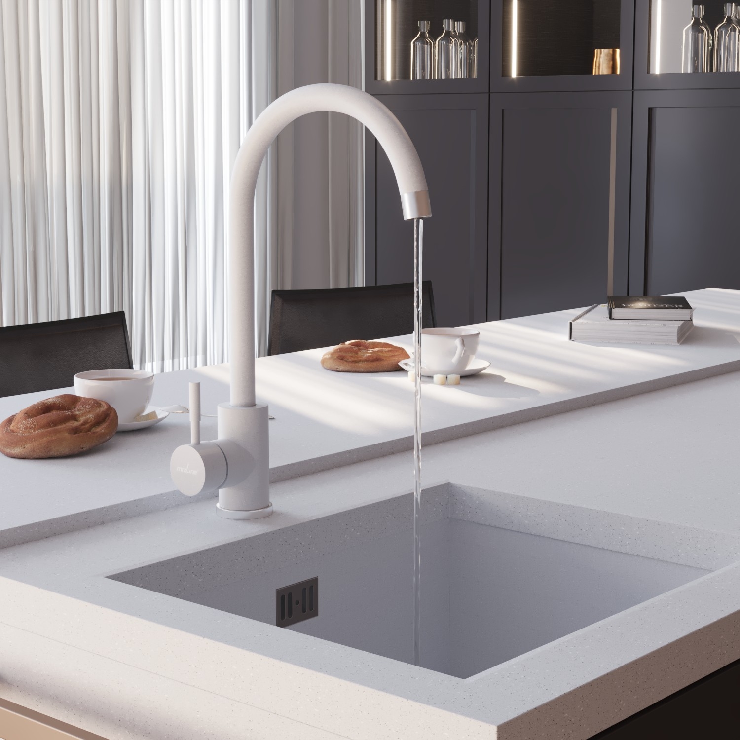 Смеситель для кухни MIXLINE ML-GS15 35к (341) молоко высок. излив (550694) Смеситель для кухни MIXLINE ML-GS15 35к (341) молоко высок. излив (550694) - фото 5