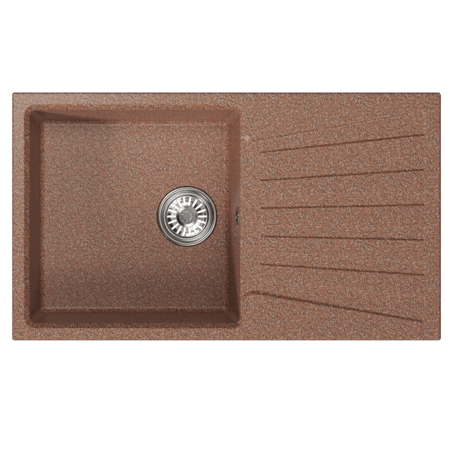 Мойка MIXLINE ML-GM20 с крылом терракотовая (307) 830*480*190мм NEW (551999) Мойка MIXLINE ML-GM20 с крылом терракотовая (307) 830*480*190мм NEW (551999) - фото 2