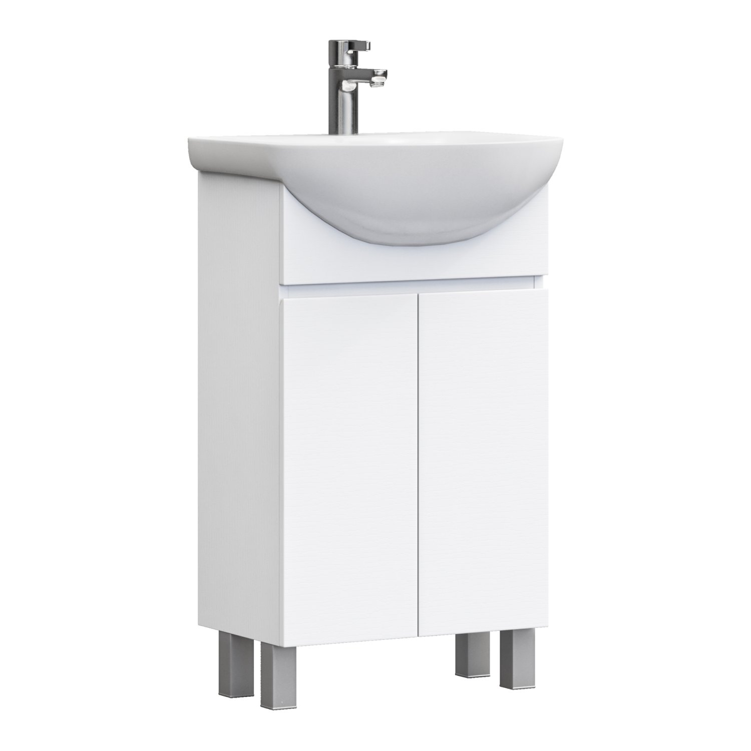 Тумба VIGO под раковину Wing 500-2-0 (Балтика) белый (tn.WIN.BAL.50.2D белый)