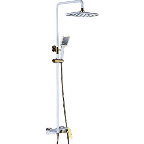Душевой гарнитур (белый/золото) Bronze de Luxe QUADRO (LT919W) Душевой гарнитур (белый/золото) Bronze de Luxe QUADRO (LT919W)