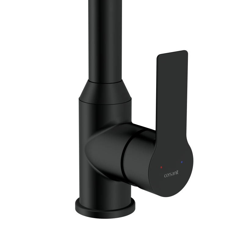Смеситель для кухни CERSANIT VIBE однорычажный черный (68936) - фото 3