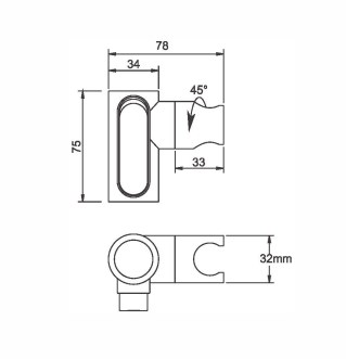Держатель для лейки BELZ черный (BC01-7) - фото 2