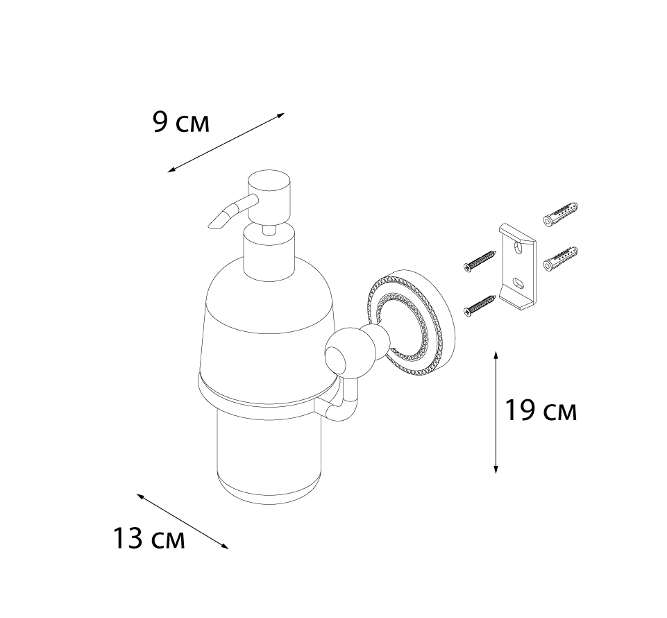 Дозатор жидкого мыла FIXSEN Style (FX-41112) - фото 4