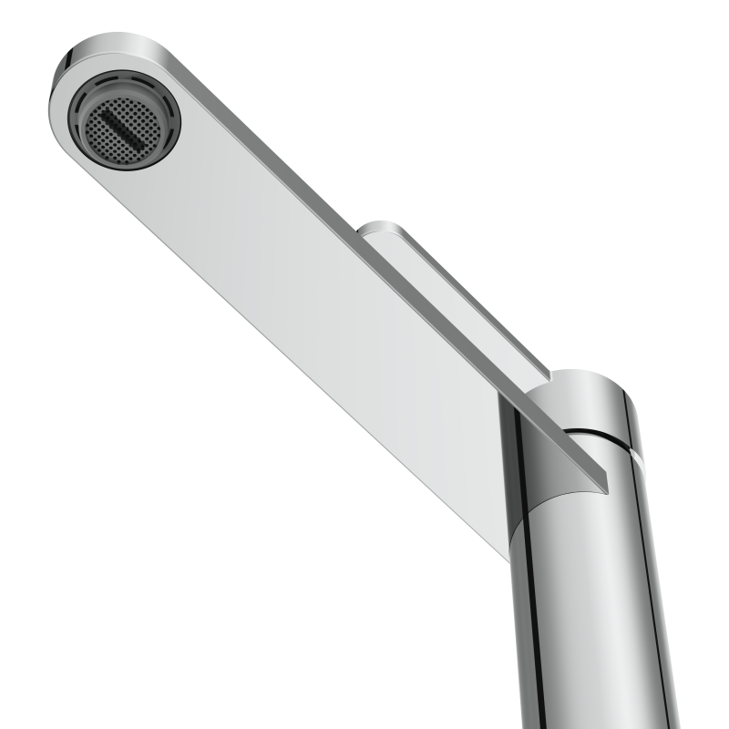 Смеситель для раковины CERSANIT OLIVA высокий однорычажный хром (68963) - фото 5