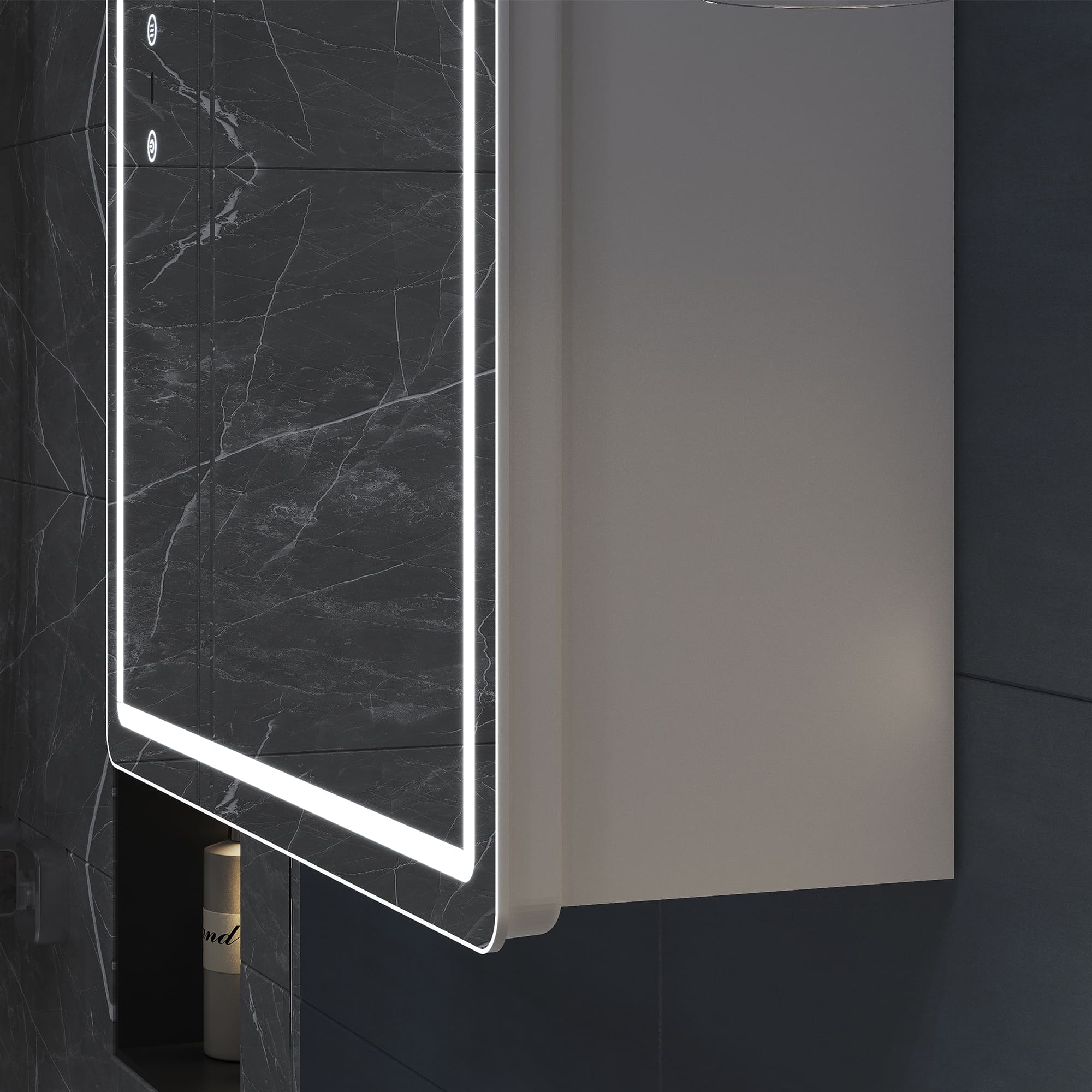 Зеркальный шкаф VIGO Geometry Step 500 с зеркалом (455) - фото 10