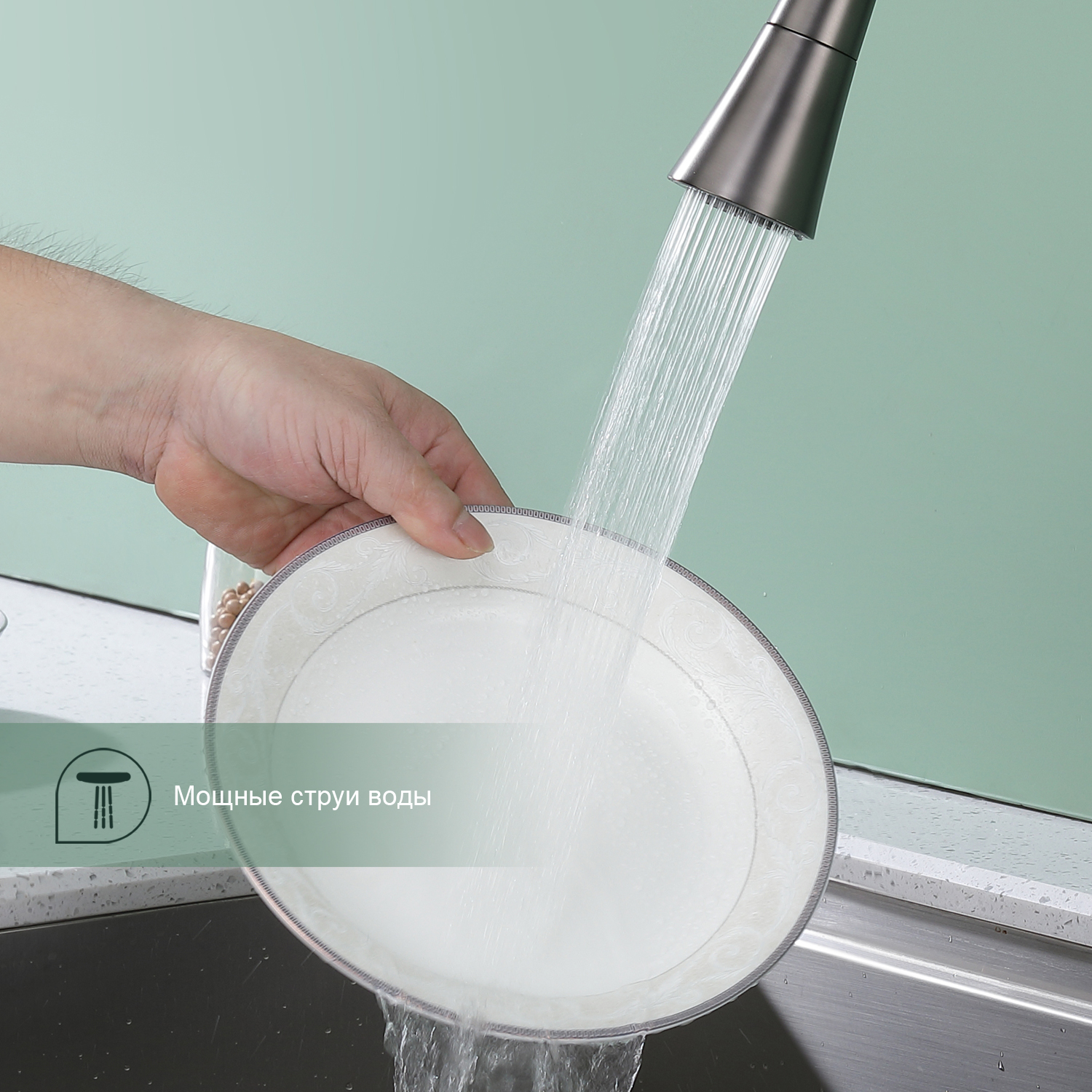 Смеситель Splenka для кухни с гибким изливом (S05.43.09) - фото 9