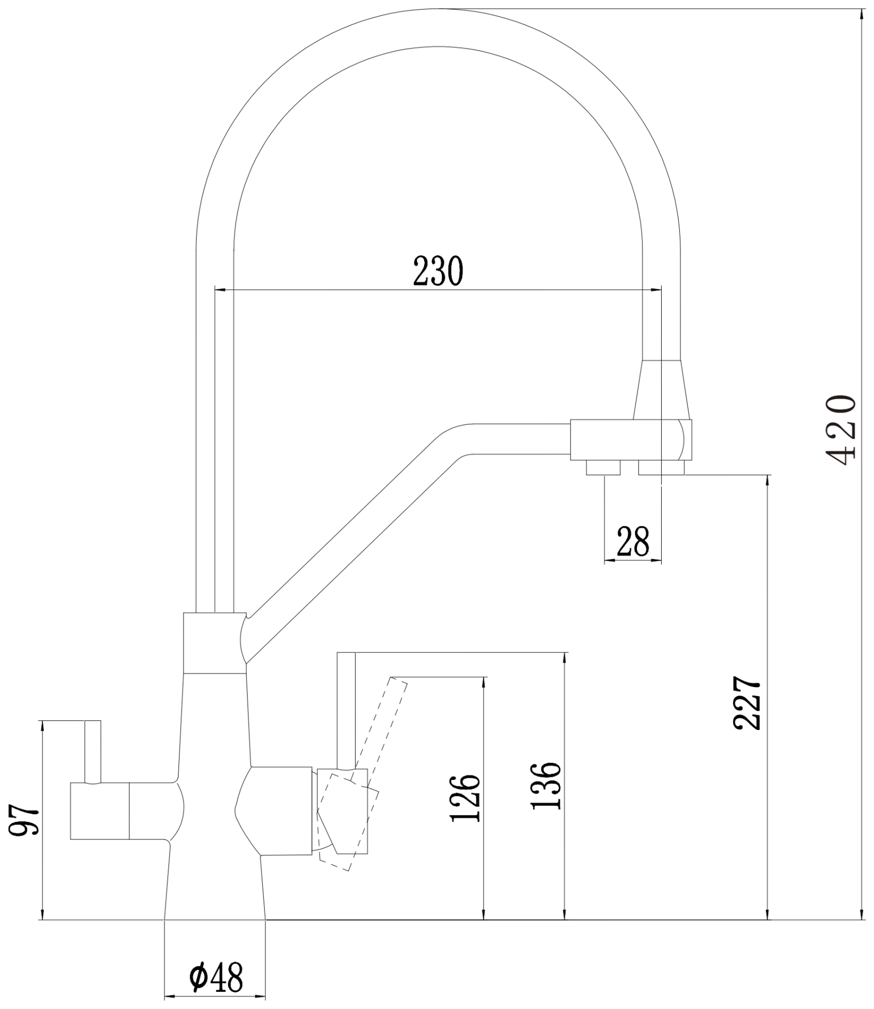 Смеситель для кухни Fmark (FS0662-L01-V2) - фото 2