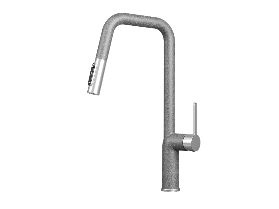 Смеситель для кухни GRANULA (9011, ГРАФИТ) - фото 1