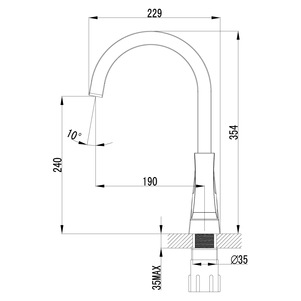 Смеситель для кухонной мойки Lemark Unit (LM4555C) - фото 3