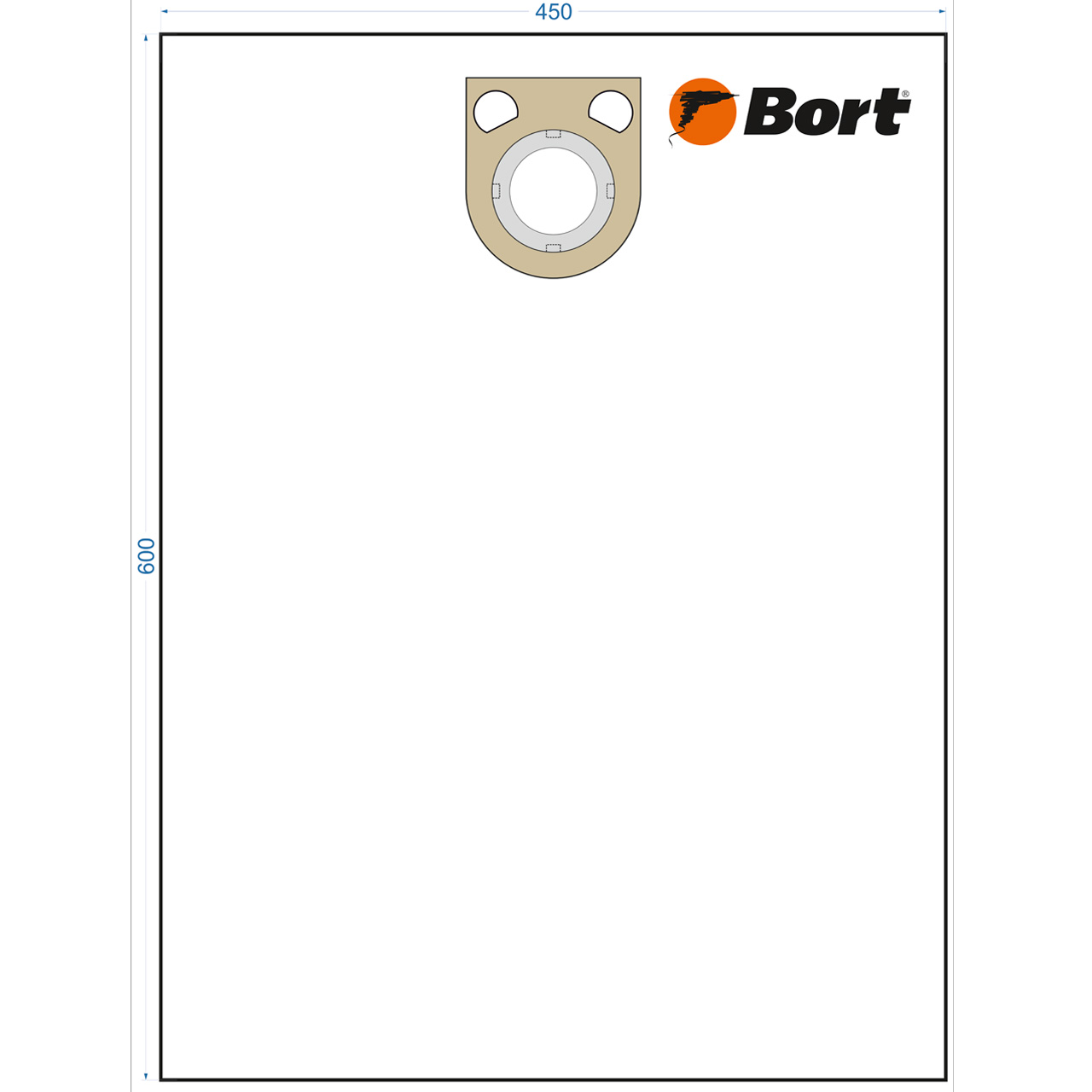 Комплект мешков пылесборных для пылесоса Bort BB-01U (93411379)