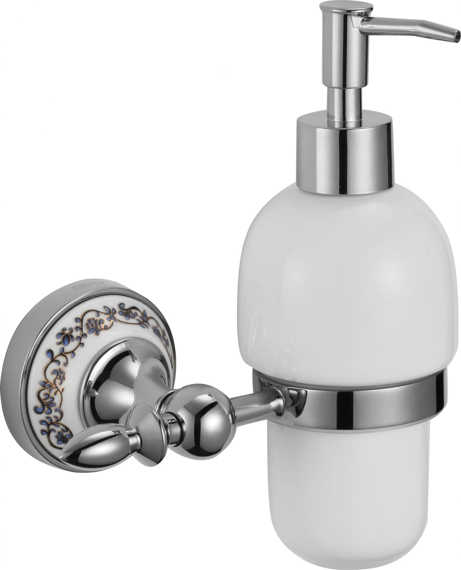 Дозатор для жидкого мыла с настенным держателем Savol 68а (S-06831A) - фото 1