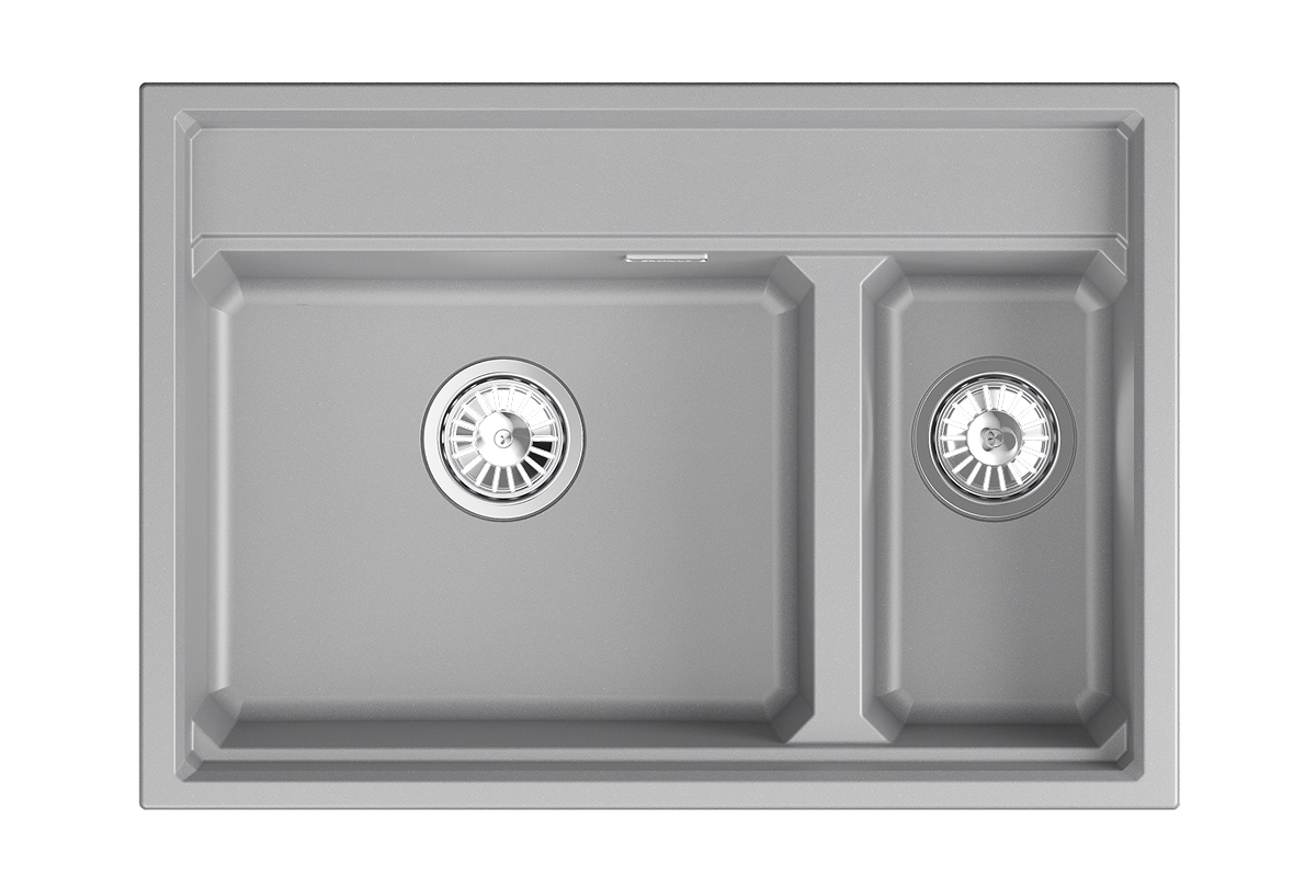 Кухонная мойка GRANULA кварц (7302i, АЛЮМИНИУМ) - фото 2