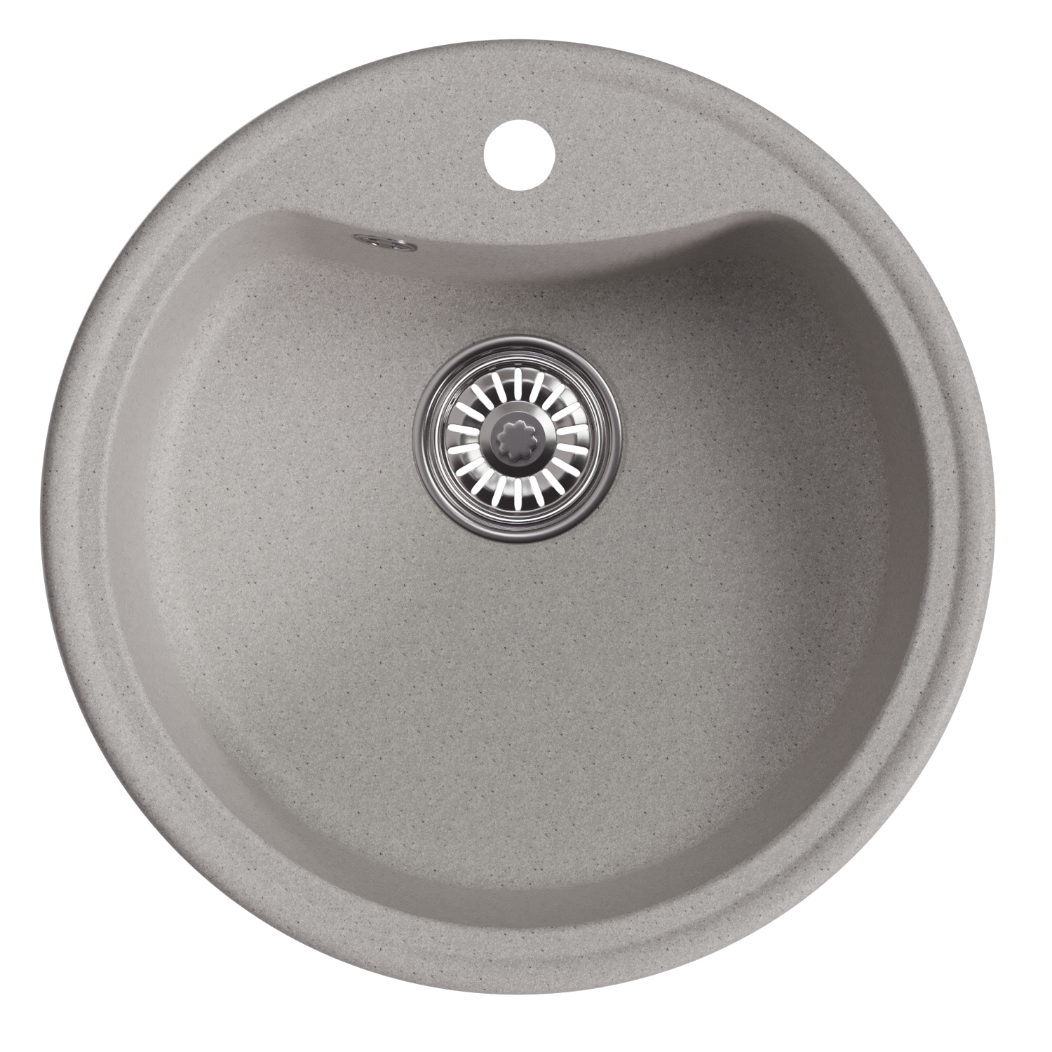 Мойкa MIXLINE ML-GM09 круглая, серая 510 мм глуб. чаши 190 (551799) Мойкa MIXLINE ML-GM09 круглая, серая 510 мм глуб. чаши 190 (551799) - фото 2