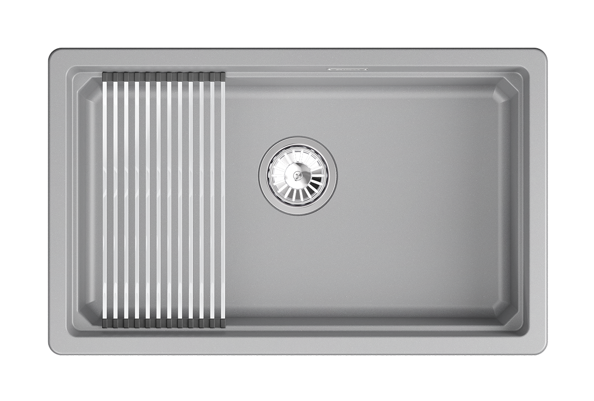 Кухонная мойка GRANULA кварц (7303iU, АЛЮМИНИУМ) - фото 1
