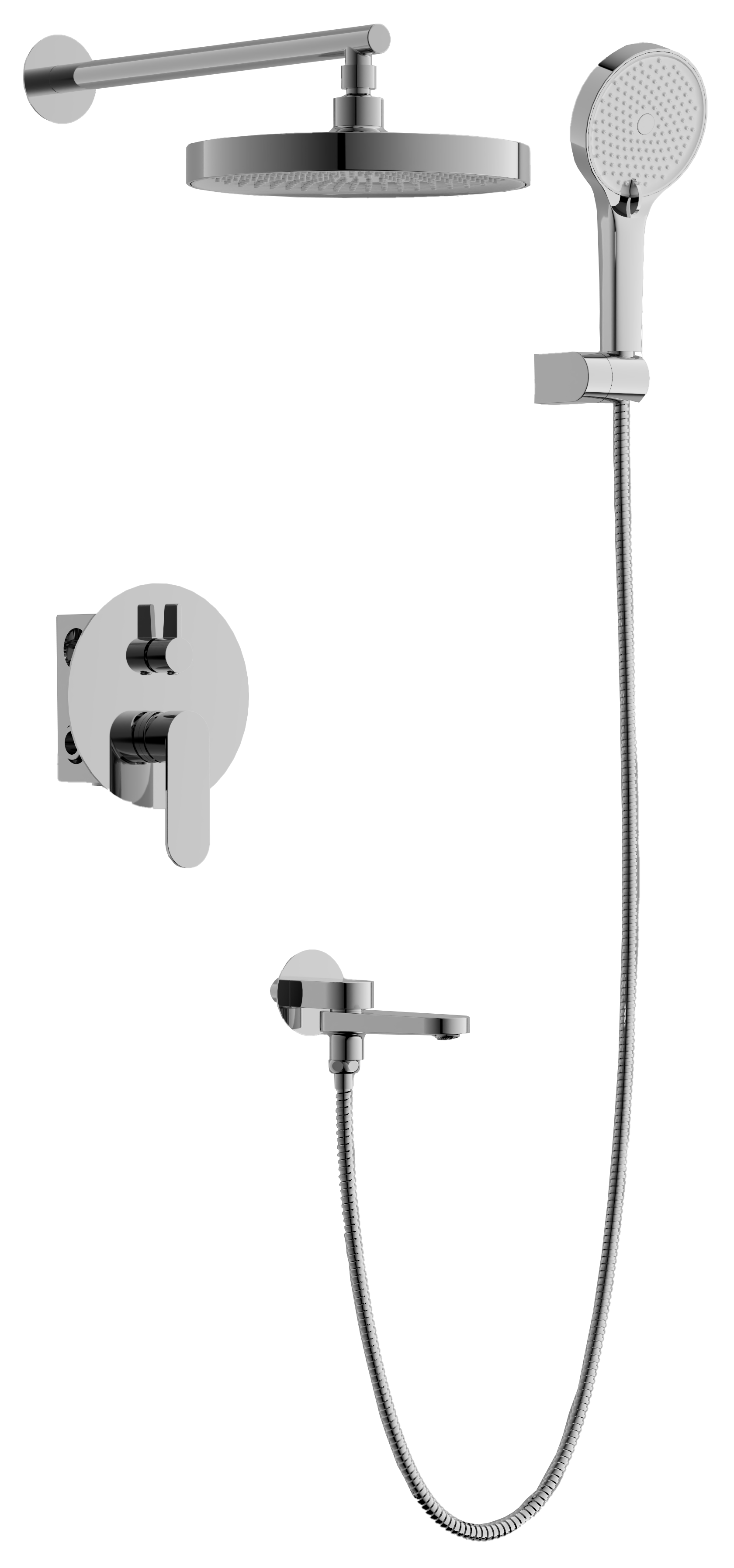 Душевая система BELZ встроенная хром (B80713) Душевая система BELZ встроенная хром (B80713) - фото 1