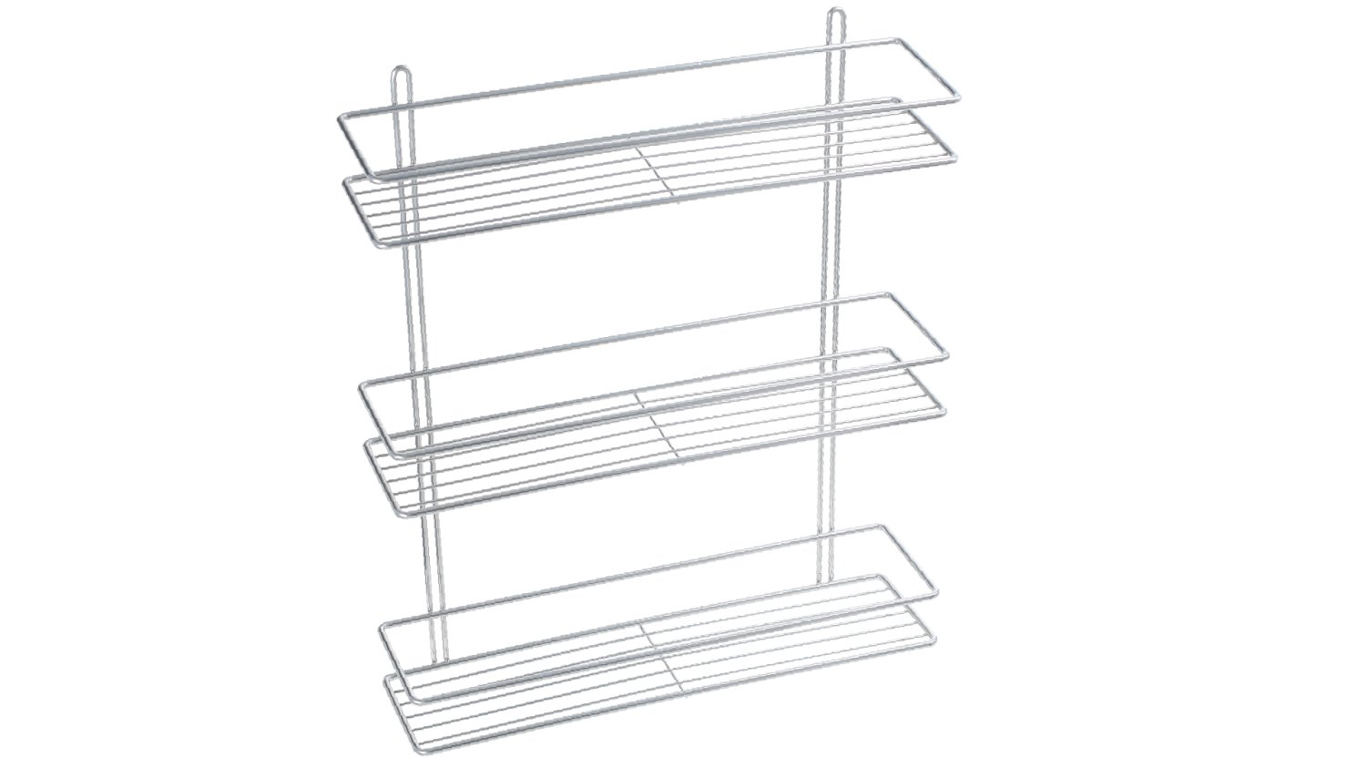 Полка Fixsen прямая трехтажная цвет серый (FX-730-3) - фото 1