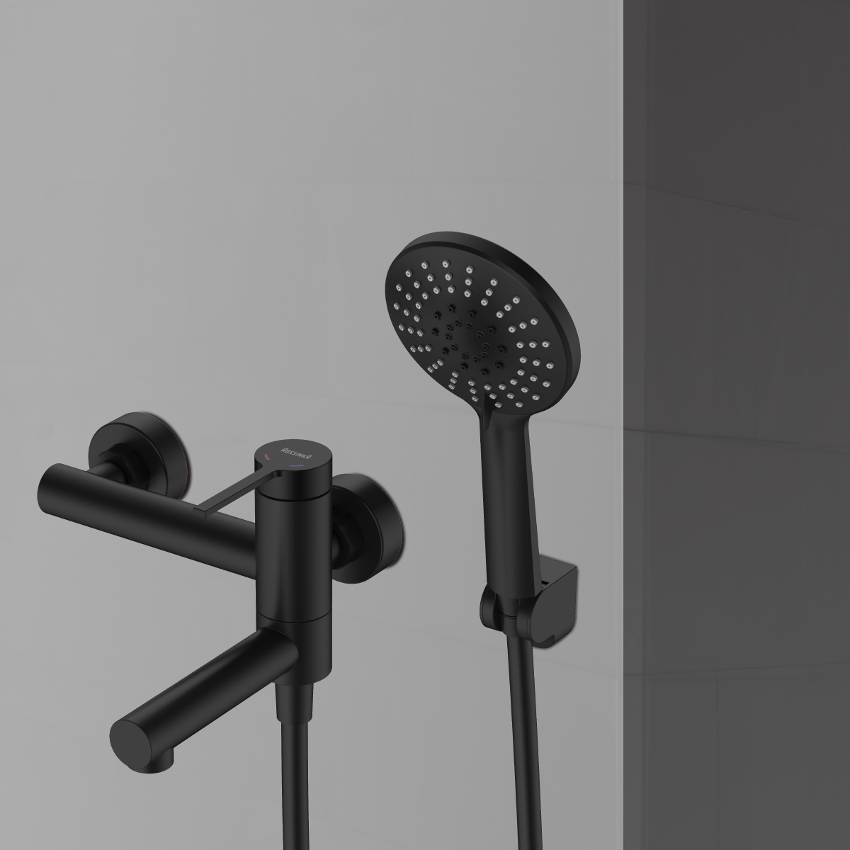 Смеситель Rossinka для ванны с поворотным изливом (RSF-1722S-BL) - фото 2