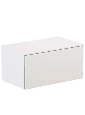 Тумба подвесная Velvex Unit 80, выс. 40, выдв. ящик, внутр. ящик, белый матовый (tp.UNI.80.2Y белый матовый)