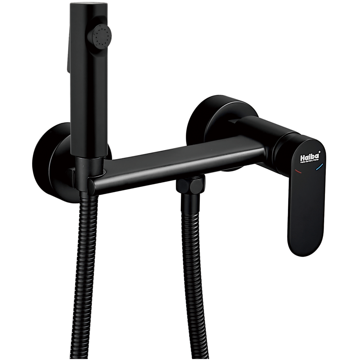Гигиенический душ со смесителем Haiba черный (HB5516-7) - фото 1
