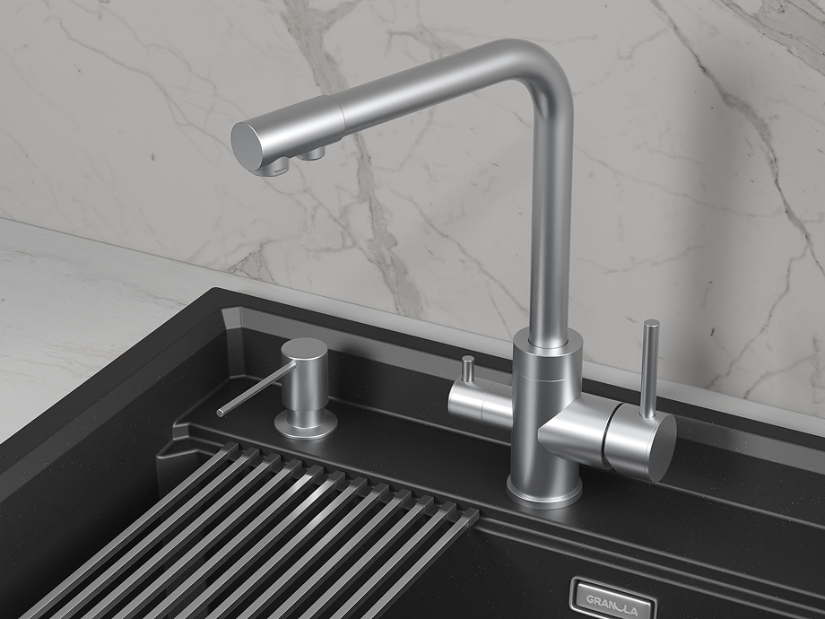 Смеситель для кухни Granula (5015, НЕРЖ) - фото 2