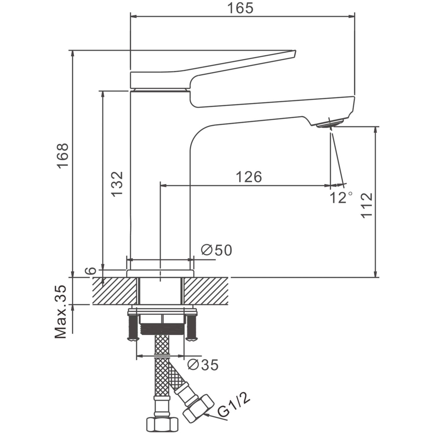 Смеситель для раковины BELZ (B10572-7) - фото 2
