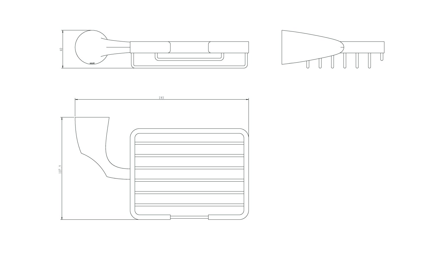 Мыльница решетка RUSH Devon (DE75410) - фото 3