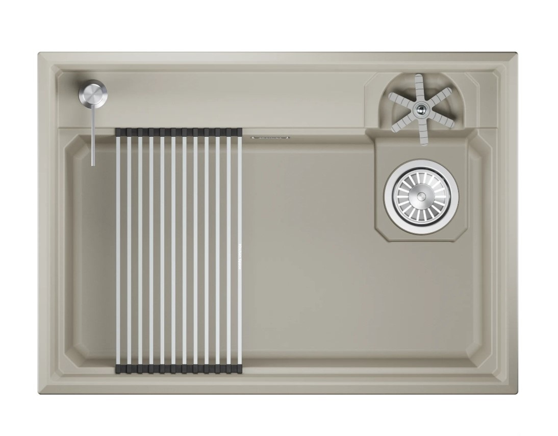 Кухонная мойка GRANULA KITCHEN SPACE RINZER кварц (7308R, КРЕМАН)