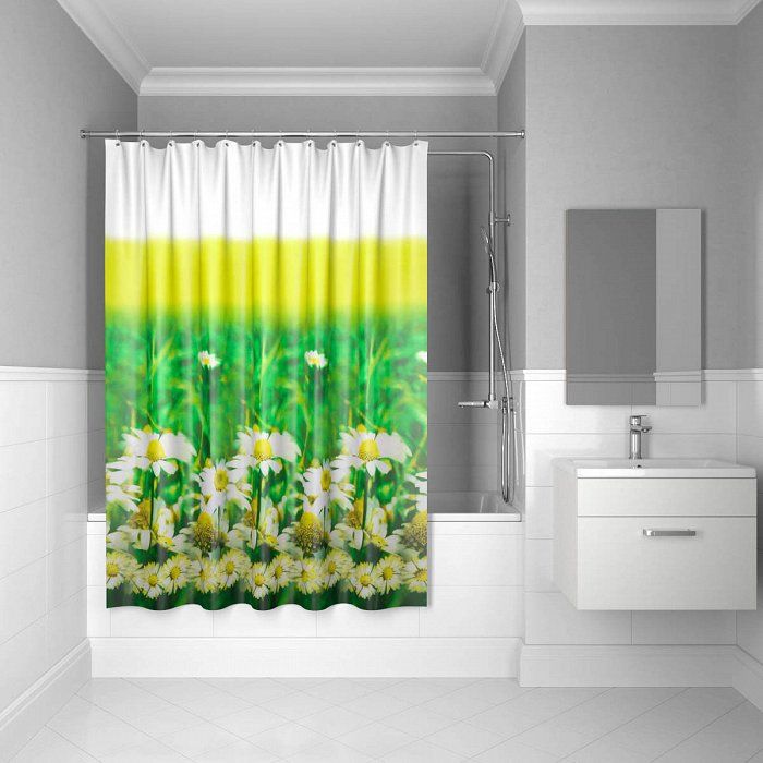 Штора для ванной комнаты IDDIS Daizy Garden 200*200 см daisy garden (SCID050P)