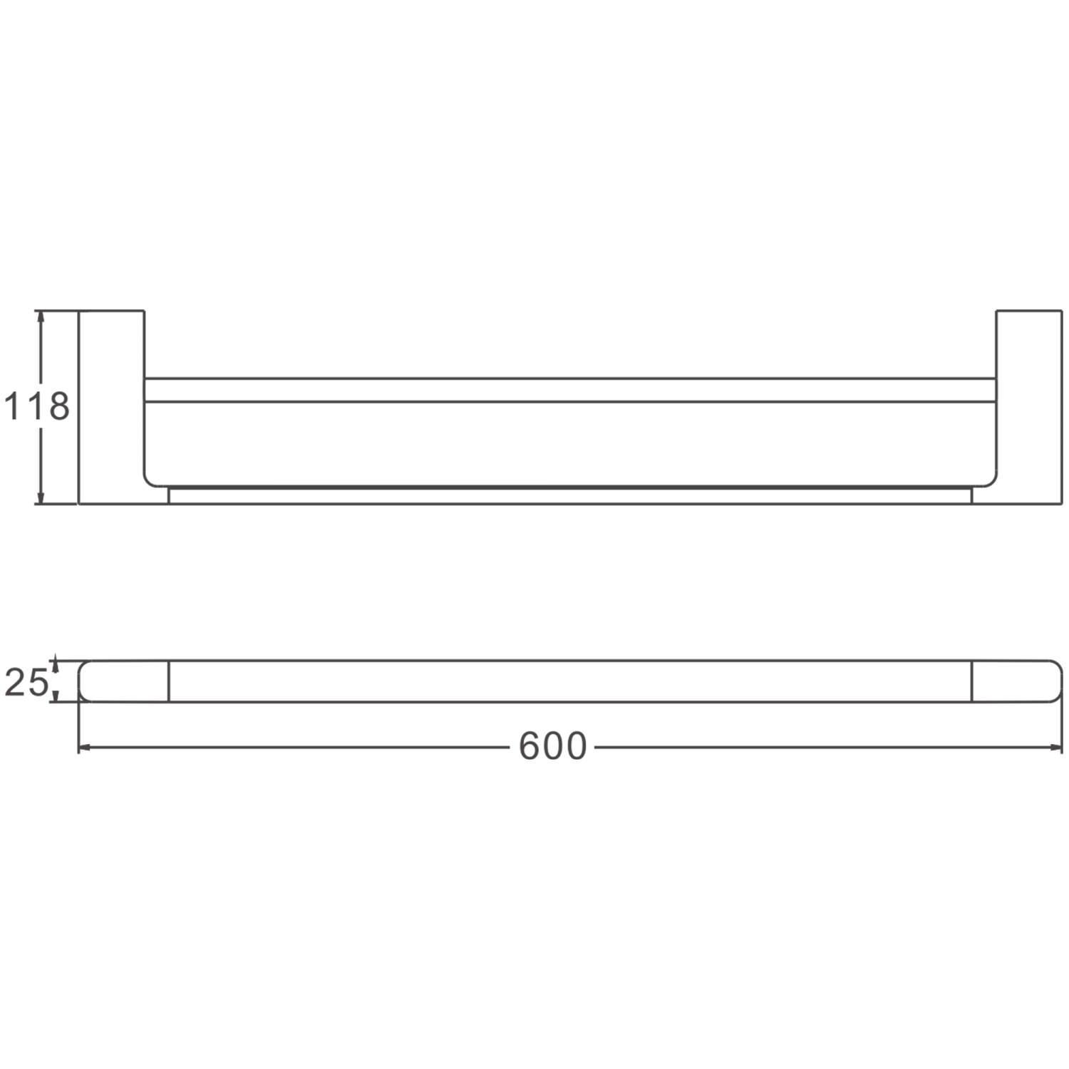Держатель для полотенец BELZ цвет: черный (B90909) - фото 2
