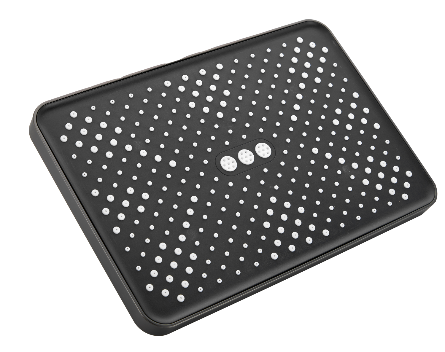 Лейка верхнего душа BELZ 305мм x 205мм, оружейная сталь (BD02-3)