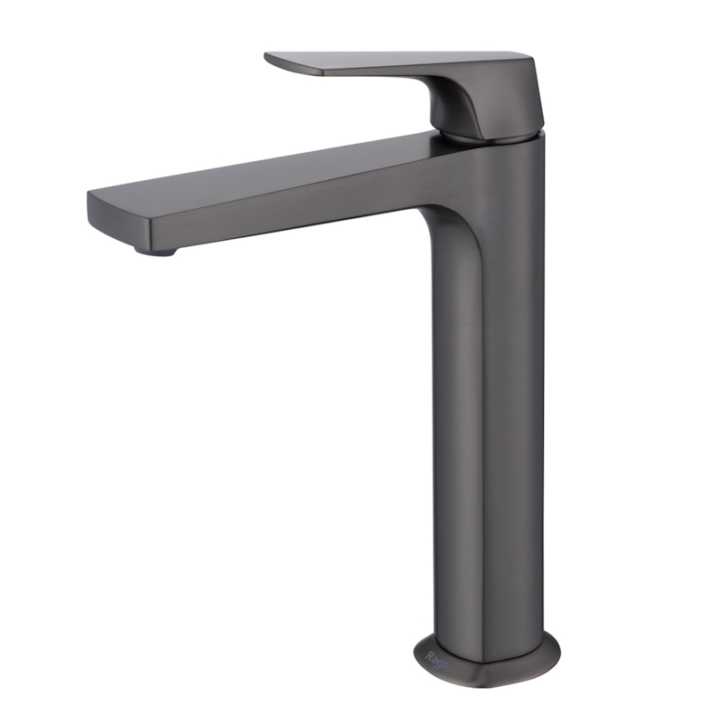 Смеситель Raglo для раковины высокий монолитный, графит (R07.15.09) - фото 1