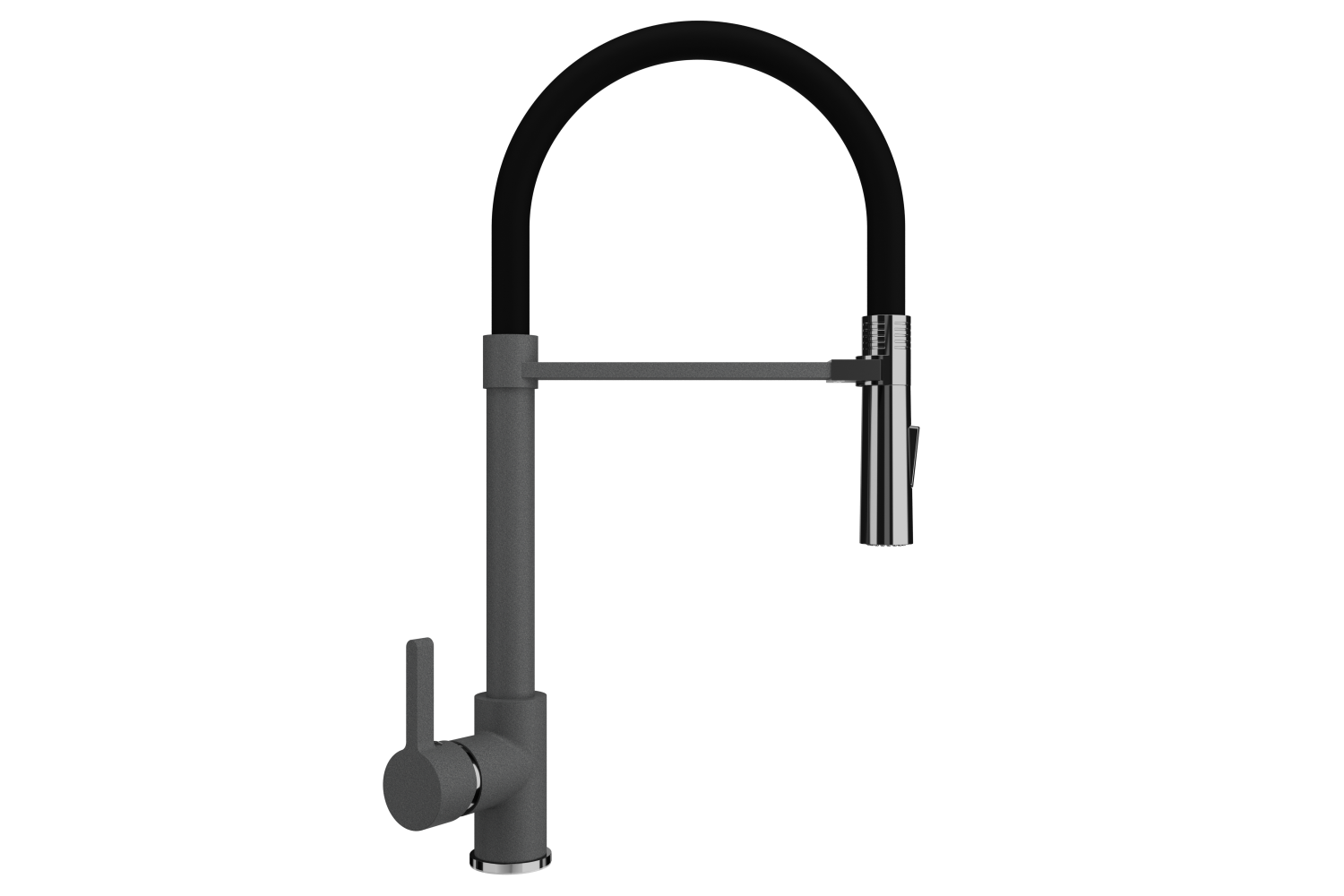 Смеситель для кухни Ulgran Classic темно-серый (U-024-309)