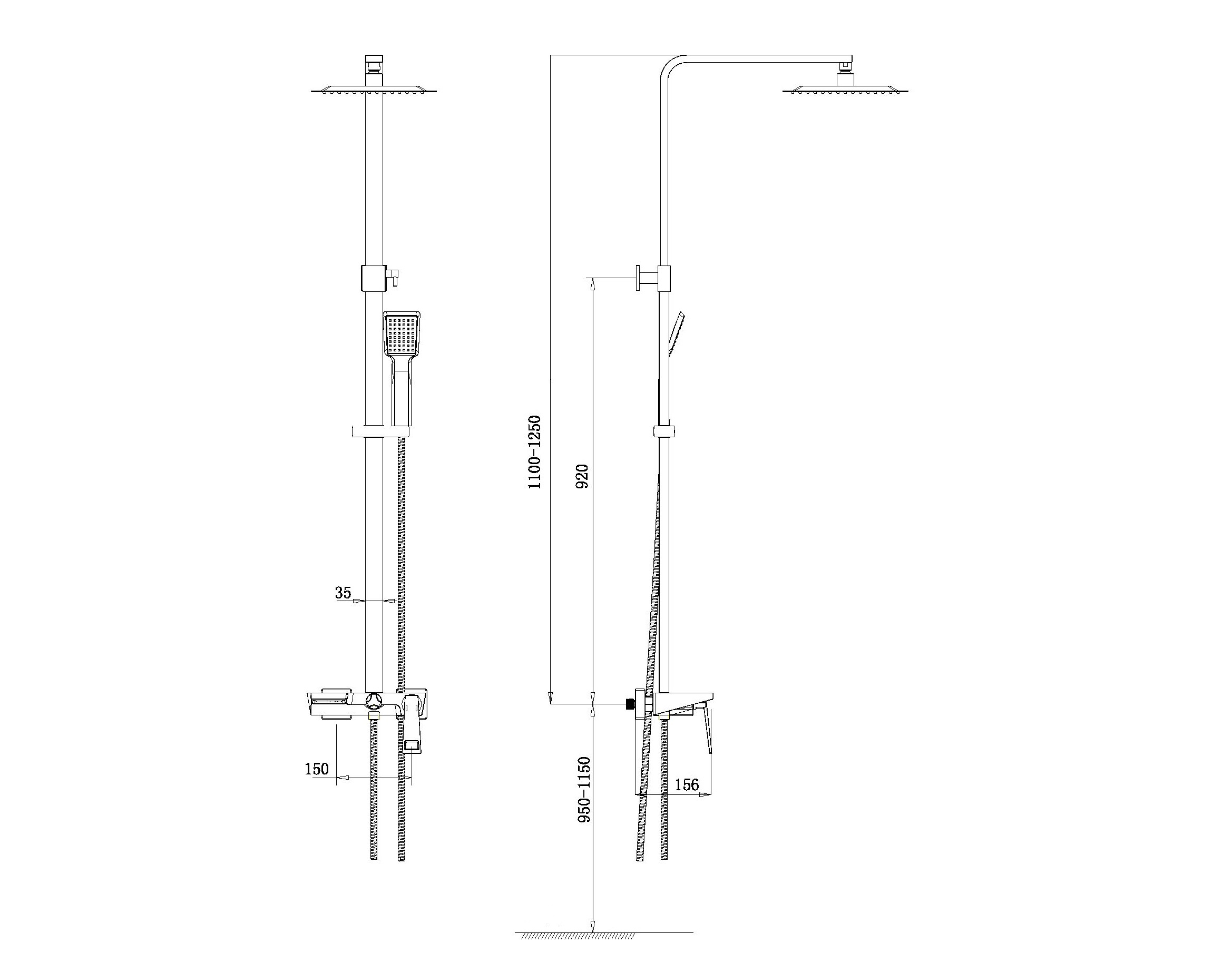Душевой гарнитур (хром) серия Bronze de Luxe QUADRO (LT919 (Хром)) Душевой гарнитур (хром) серия Bronze de Luxe QUADRO (LT919 (Хром))