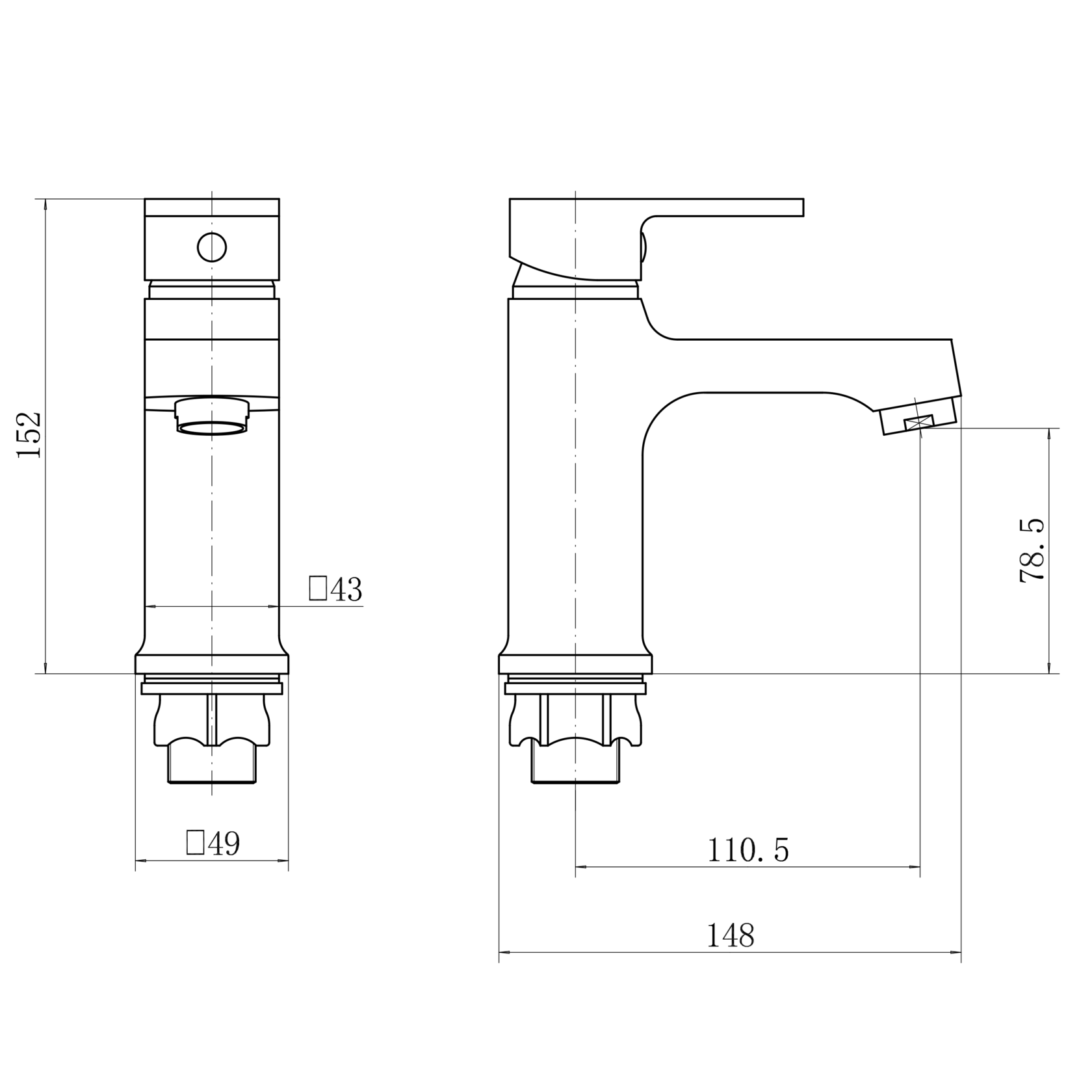 Смеситель для умывальника PLstart хром (PD10031) - фото 3