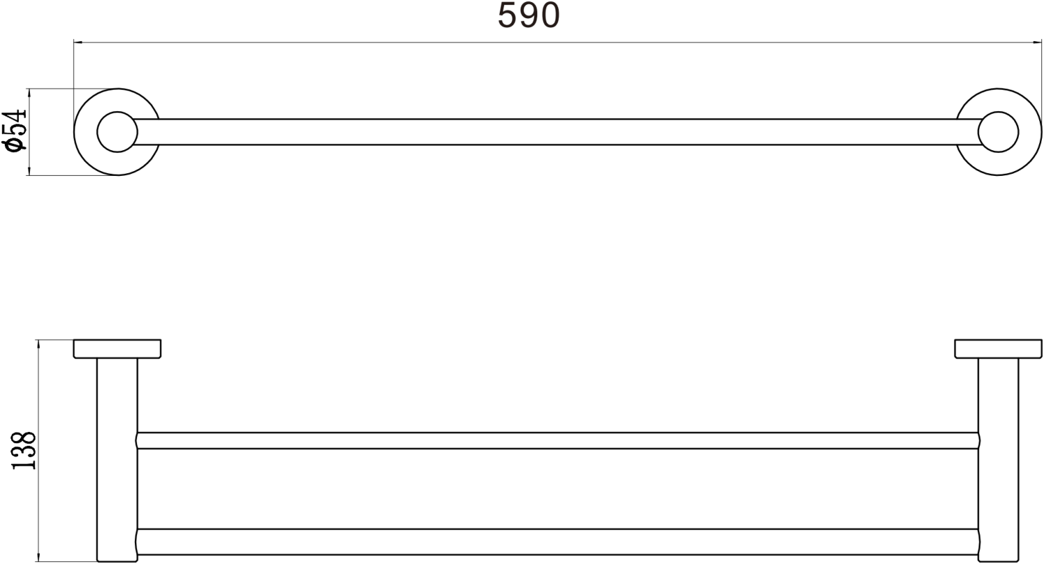 Держатель для полотенец двойной Savol (S-005648H) - фото 2