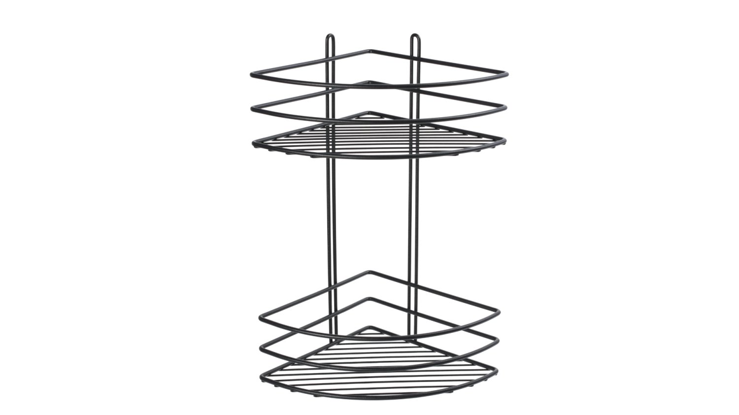 Полка Fixsen угловая двухэтажная черная (FX-710B-2) - фото 1