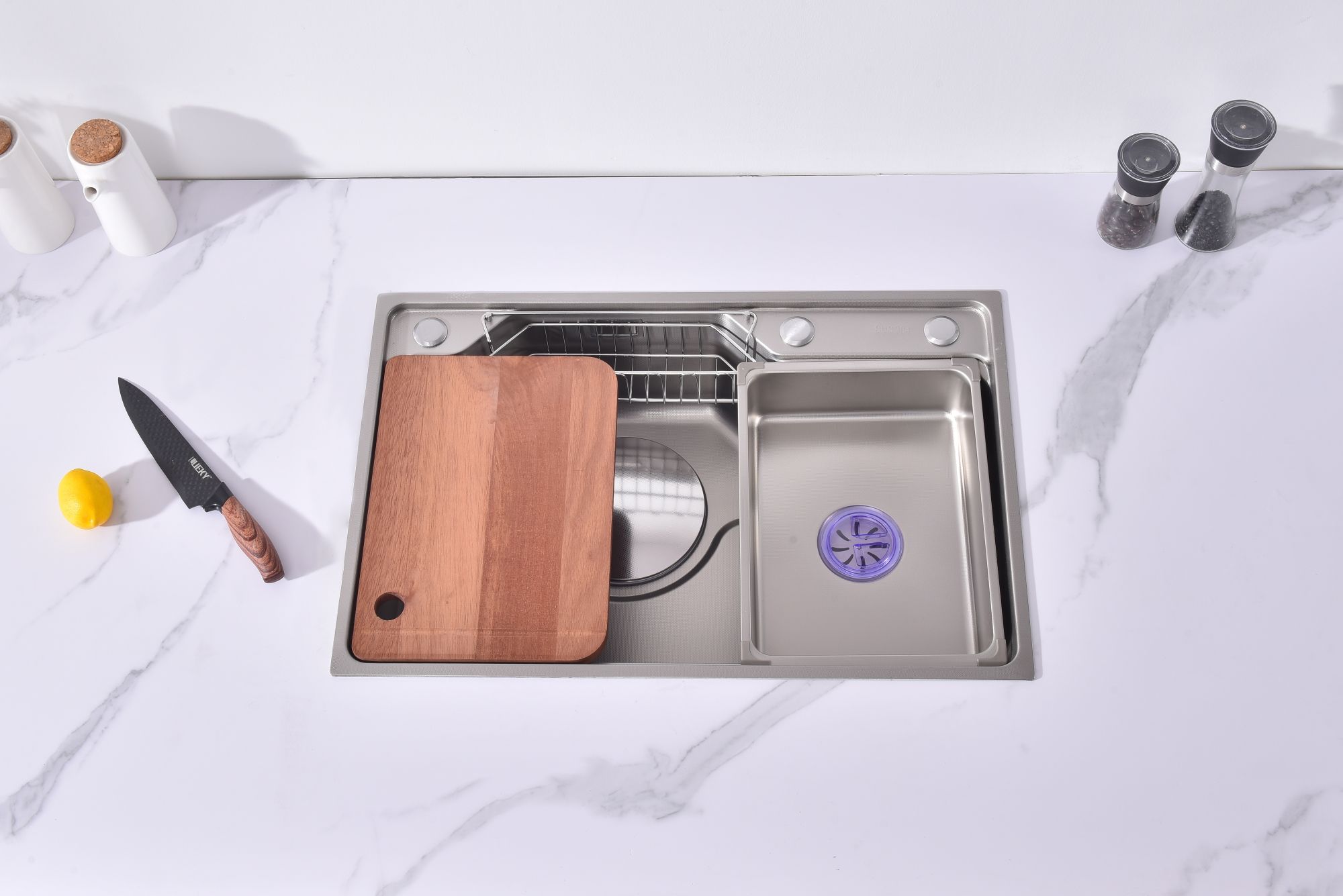 Мойка для кухни Fmark (FSC6845L) - фото 4