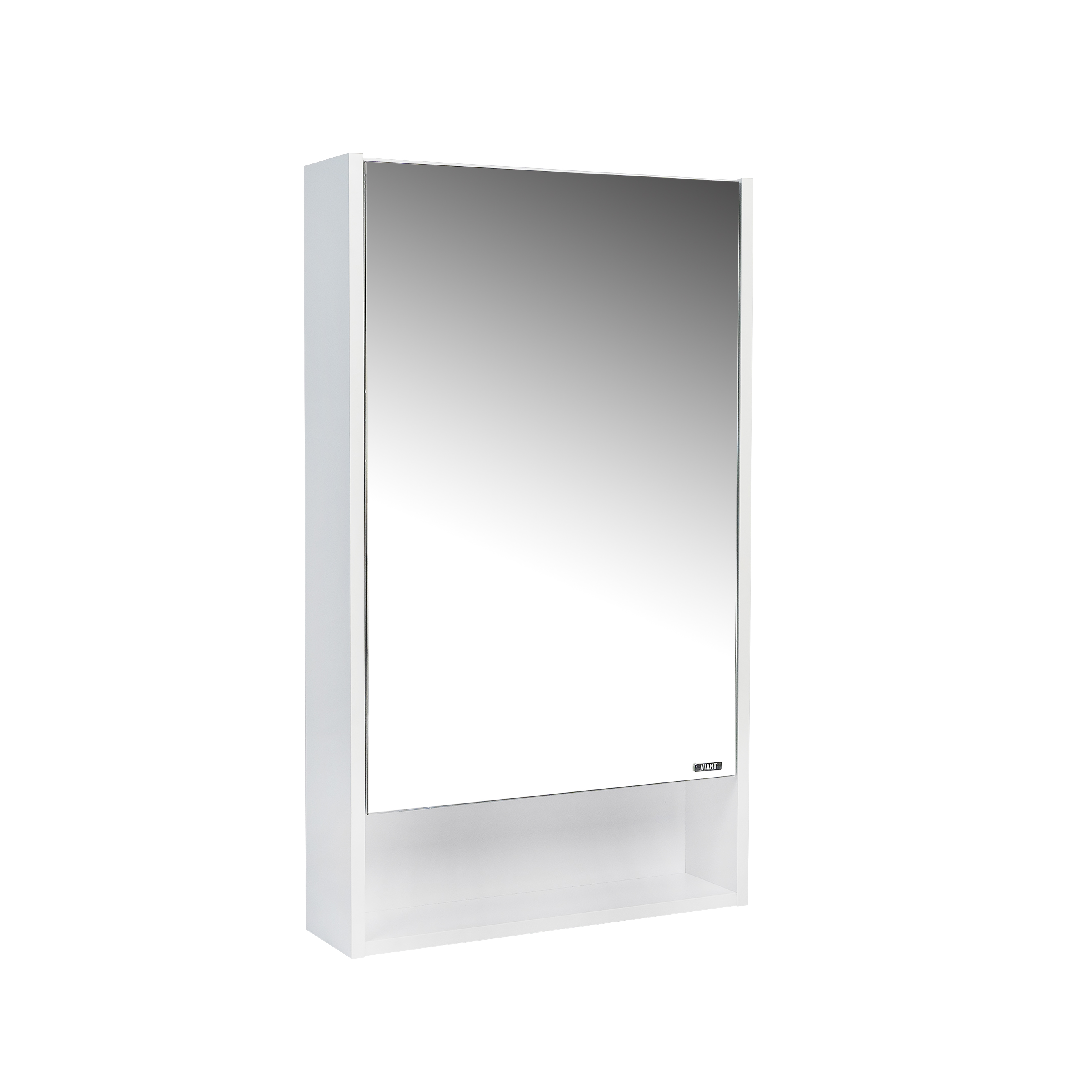 Зеркальный Шкаф VIANT  "Мальта" 50 правый/левый без света белый  134х500х850 (VMAL50BEL-ZSH) - фото 1