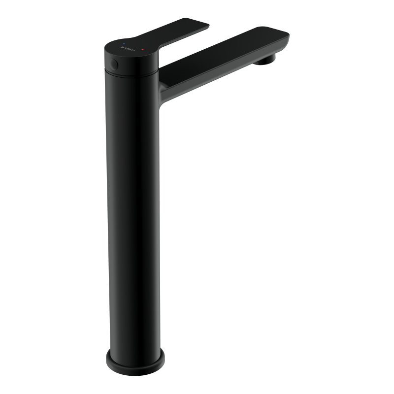 Смеситель для раковины CERSANIT VIBE высокий однорычажный черный (68928) - фото 4