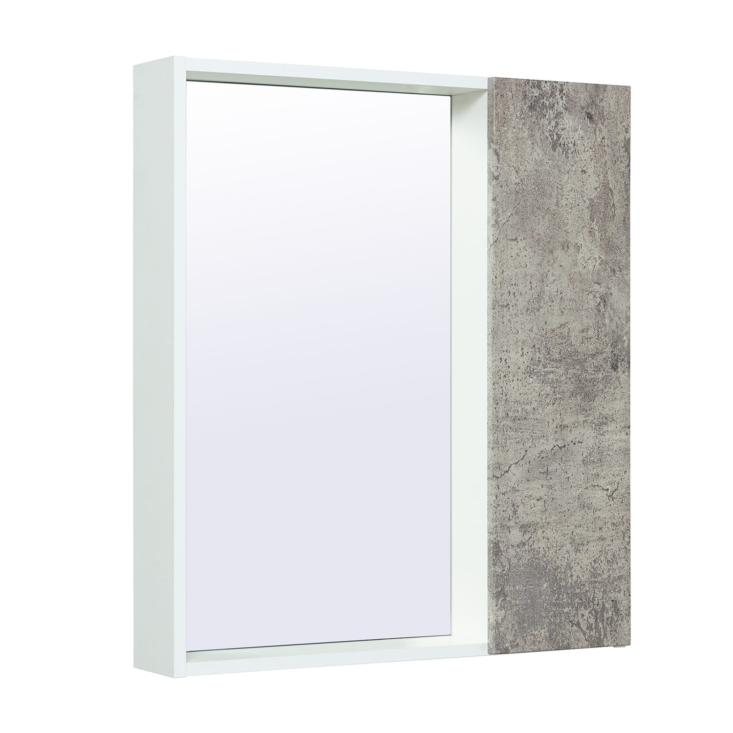 Зеркальный шкаф Runo серый бетон Манхэттен 65 (00-00001016) - фото 1