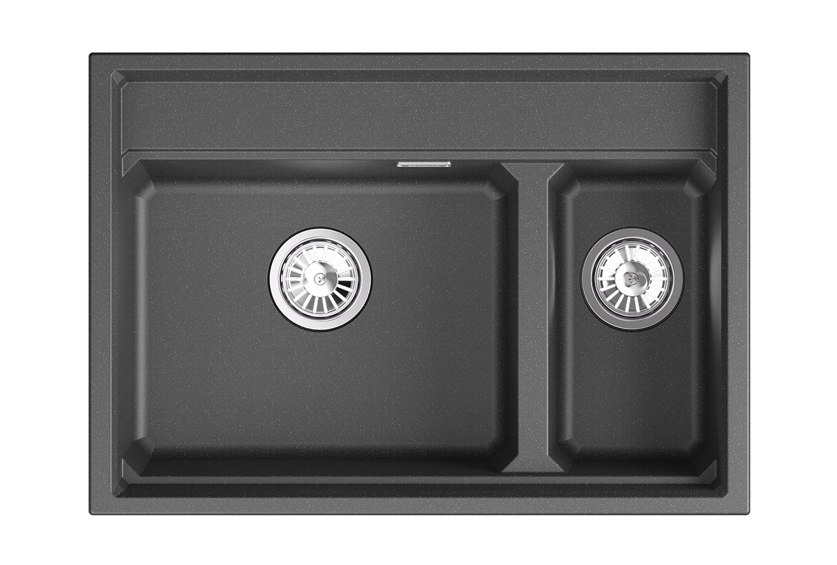 Кухонная мойка GRANULA кварц (7302i, ШВАРЦ) - фото 2