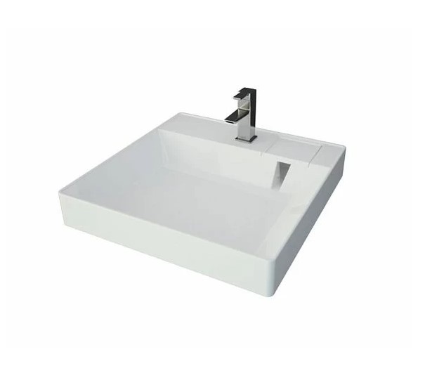 Раковина Andrea Cometa 55 для ванной комнаты подвесная/ для установки над стиральной машиной  (4680028071112) - фото 1