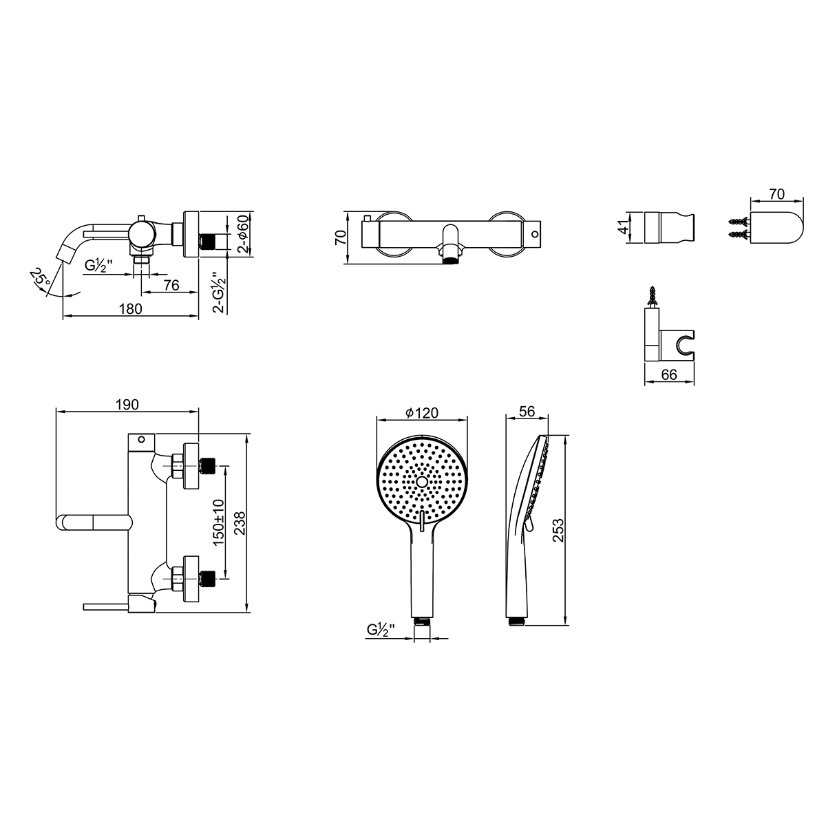 Смеситель Lemark Kalina для ванны (LMF-2122S-BRG) - фото 2