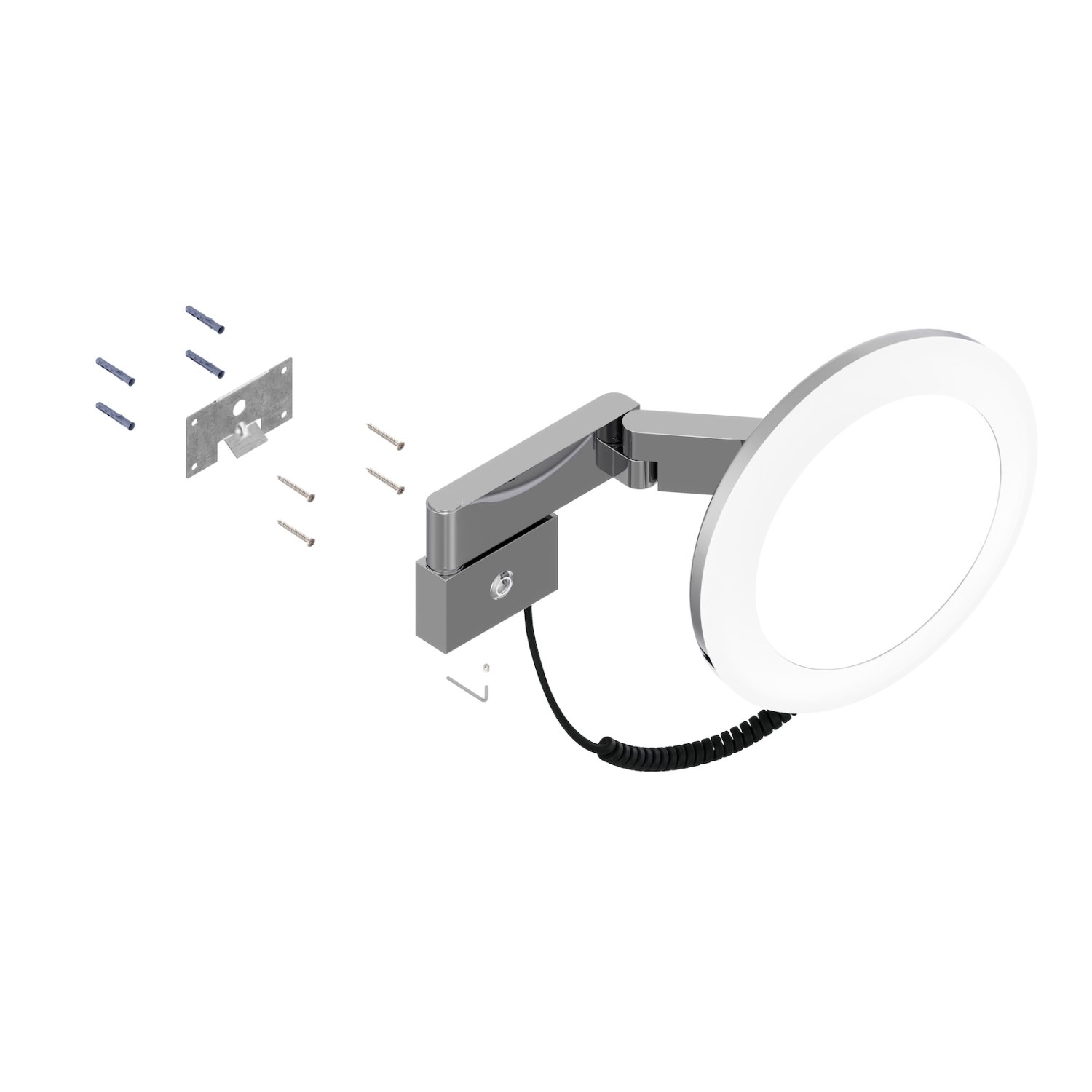 Зеркало с подсветкой Timo Petruma никель (15276/13) - фото 2