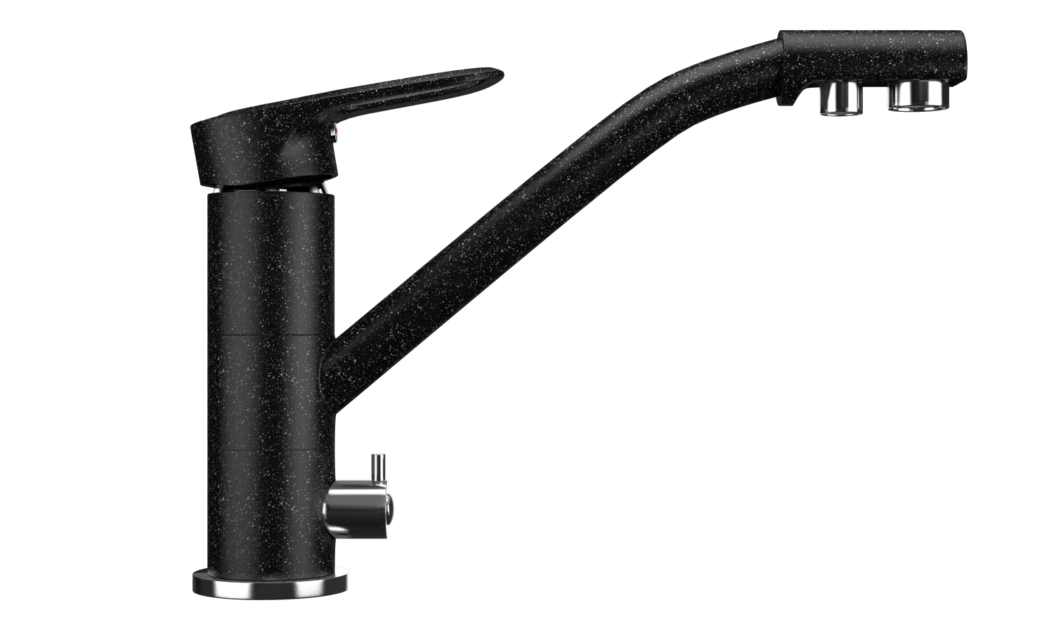 Смеситель для кухни ULGRAN Classic черный (U-010-308) - фото 1